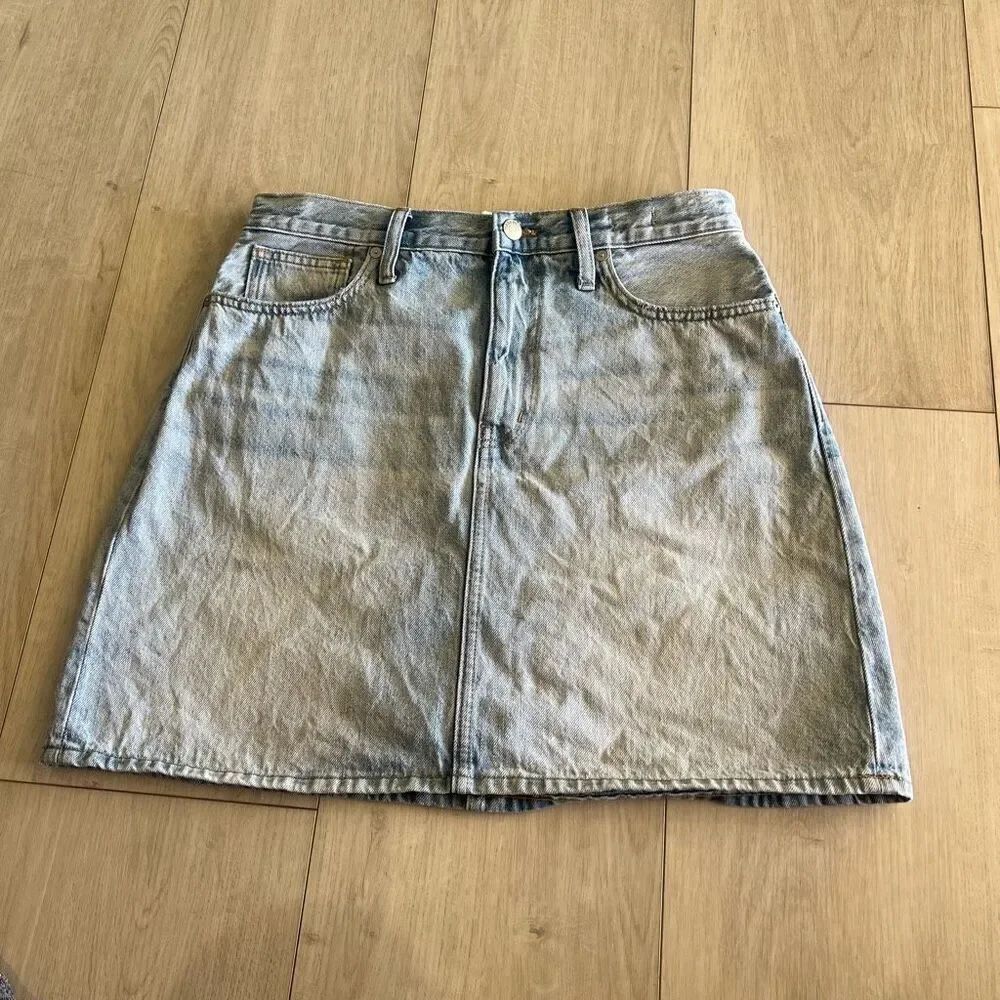 Madewell ridig demin a line woman skirt size 28